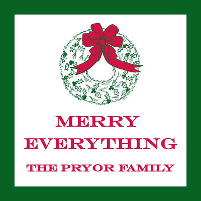 Traditional Wreath Stickers